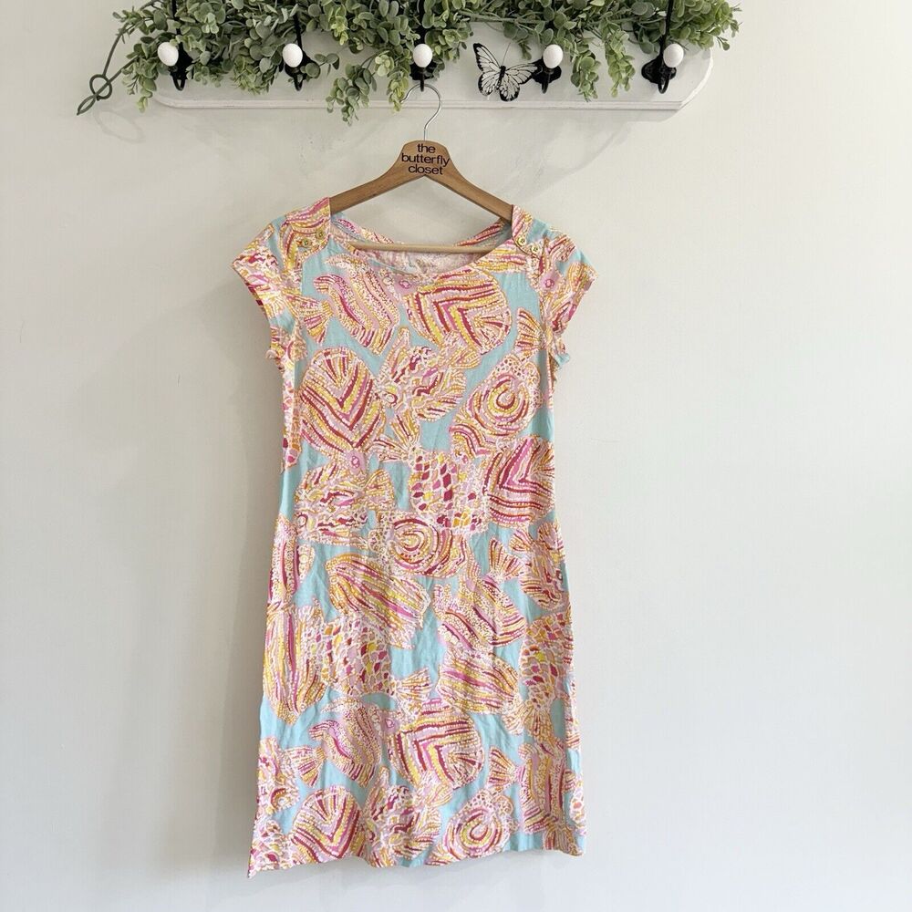 Lilly Pulitzer Loren Dress Tropical Colorful Cap Sleeve Vacation Small